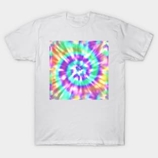 Rainbow Tie Dye - Aesthetic Pink, Purple, Blue, Teal, Yellow, Orange T-Shirt